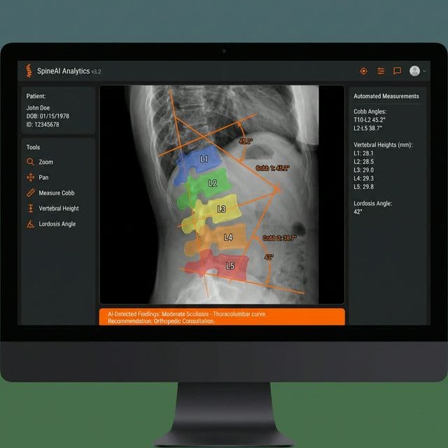 SpineVision X-ray Analysis Interface