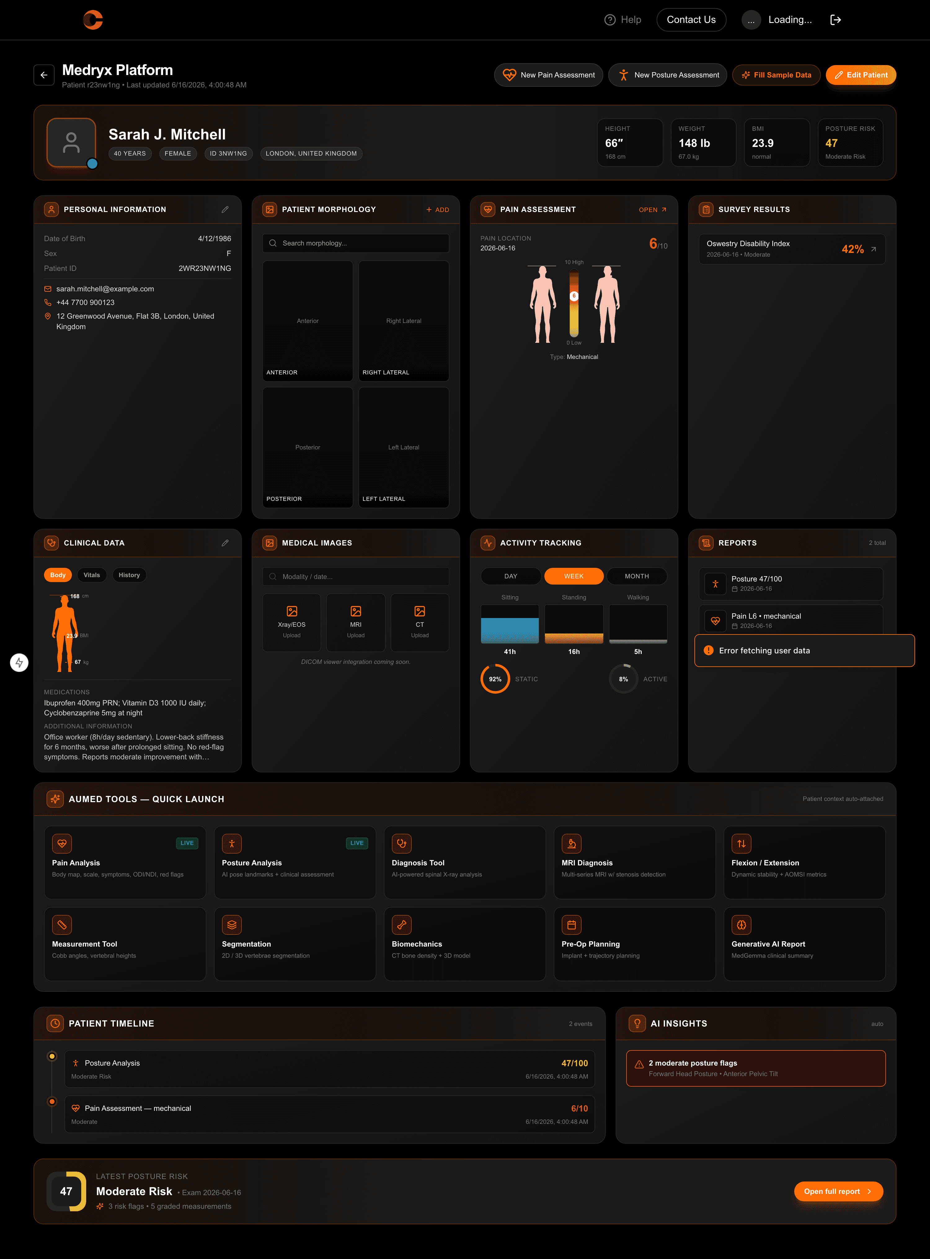 Medryx pre-op vs. plan comparison