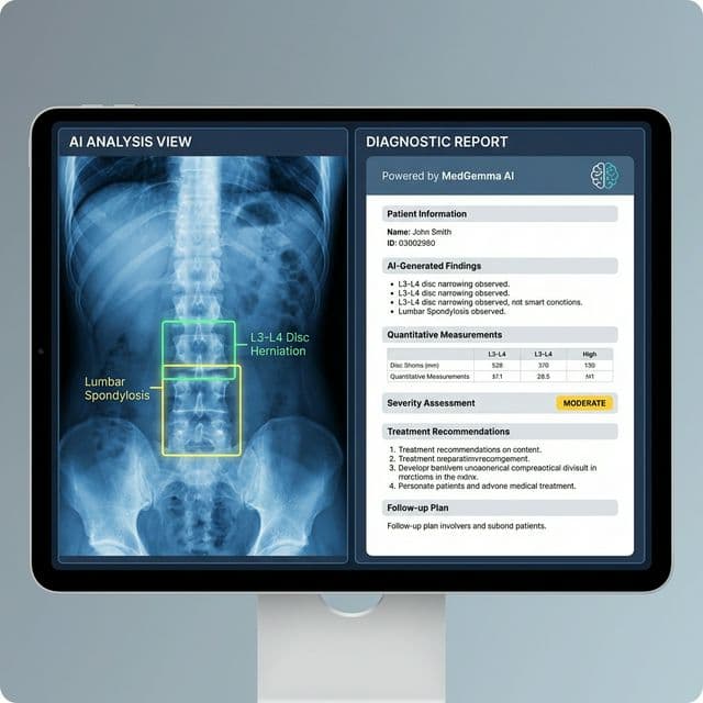 ClinIQ AI Report Generation Interface